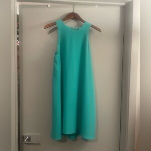 Wayf Sleeveless Aqua Mini Dress